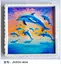 dolphin groups ,sunrise , stamp shape magnet,three-dimensional embossed refrigerator magnets,island series decorations